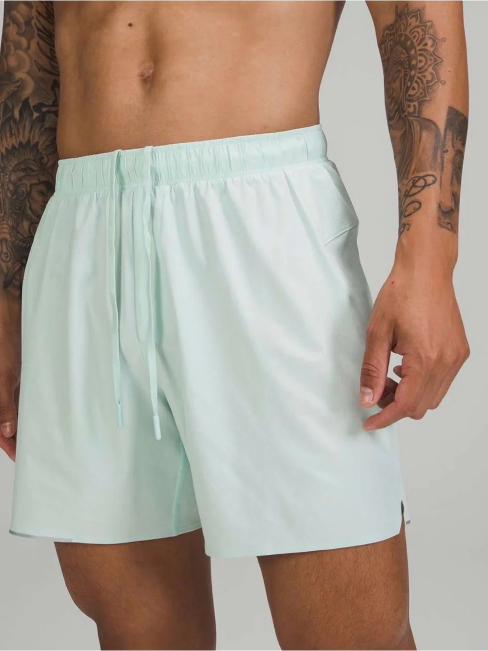 lululemon athletica Men’s Mint Green Surge Shorts